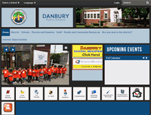 Tablet Screenshot of danbury.k12.ct.us