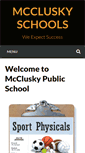 Mobile Screenshot of mcclusky.k12.nd.us