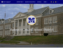 Tablet Screenshot of mahopac.k12.ny.us