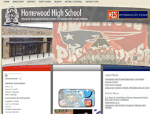 Tablet Screenshot of hhs.homewood.k12.al.us