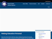 Tablet Screenshot of keyes.k12.ca.us