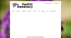 Desktop Screenshot of foothill.goleta.k12.ca.us