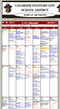 Mobile Screenshot of calendar.cfc.k12.wi.us