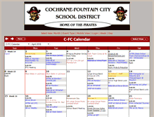 Tablet Screenshot of calendar.cfc.k12.wi.us