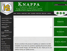 Tablet Screenshot of knappa.k12.or.us