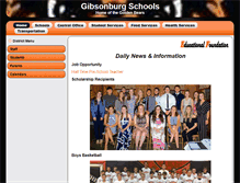 Tablet Screenshot of gibsonburg.k12.oh.us