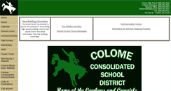 Desktop Screenshot of colome.k12.sd.us