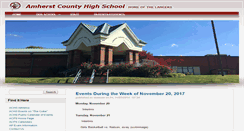 Desktop Screenshot of achs.amherst.k12.va.us