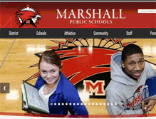 Tablet Screenshot of marshall.k12.mi.us