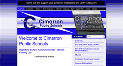 Desktop Screenshot of cimarron.k12.ok.us