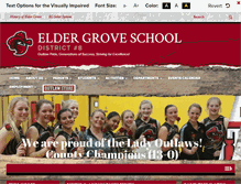 Tablet Screenshot of eldergrove.k12.mt.us