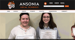 Desktop Screenshot of ansonia.k12.oh.us