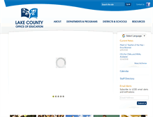 Tablet Screenshot of lake-coe.k12.ca.us