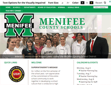 Tablet Screenshot of menifee.k12.ky.us