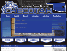 Tablet Screenshot of checotah.k12.ok.us