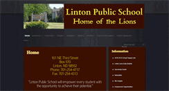 Desktop Screenshot of linton.k12.nd.us