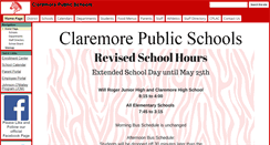 Desktop Screenshot of claremore.k12.ok.us