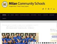 Tablet Screenshot of milan.k12.in.us