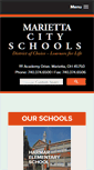 Mobile Screenshot of mariettacityschools.k12.oh.us