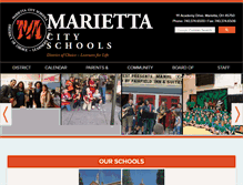 Tablet Screenshot of mariettacityschools.k12.oh.us