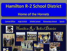 Tablet Screenshot of hamilton.k12.mo.us