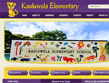 Tablet Screenshot of kauluwela.k12.hi.us