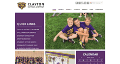 Desktop Screenshot of claytonsd.k12.wi.us