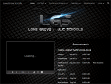 Tablet Screenshot of lonegrove.k12.ok.us