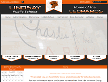Tablet Screenshot of lindsayband.k12.ok.us