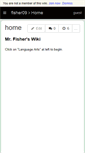 Mobile Screenshot of fisher09.wikis.birmingham.k12.mi.us