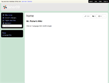 Tablet Screenshot of fisher09.wikis.birmingham.k12.mi.us
