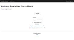 Desktop Screenshot of moodle.kaukauna.k12.wi.us