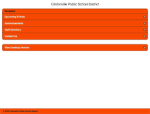 Tablet Screenshot of clintonville.k12.wi.us