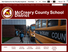Tablet Screenshot of mccreary.k12.ky.us