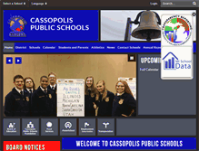 Tablet Screenshot of cassopolis.k12.mi.us
