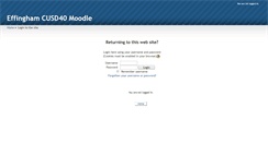 Desktop Screenshot of moodle.effingham.k12.il.us