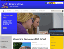 Tablet Screenshot of gtownhigh.germantown.k12.wi.us