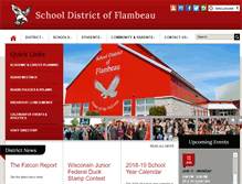 Tablet Screenshot of flambeau.k12.wi.us