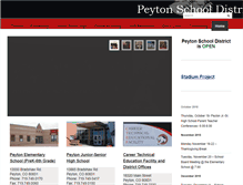 Tablet Screenshot of peyton.k12.co.us