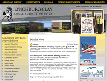Tablet Screenshot of lynchclay.k12.oh.us