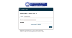 Desktop Screenshot of powerschool.yarmouth.k12.me.us