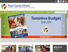 Tablet Screenshot of pasco.k12.fl.us