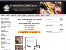 Tablet Screenshot of fayette.k12.al.us