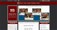Desktop Screenshot of danville.k12.il.us