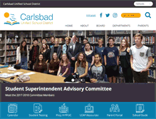 Tablet Screenshot of carlsbadusd.k12.ca.us