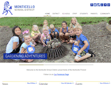 Tablet Screenshot of monticello.k12.wi.us