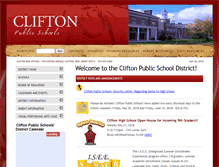 Tablet Screenshot of clifton.k12.nj.us