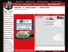Tablet Screenshot of howe.k12.ok.us