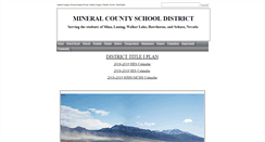 Desktop Screenshot of mineral.k12.nv.us