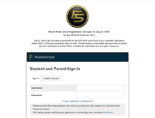 Tablet Screenshot of powerschool.estigers.k12.mo.us
